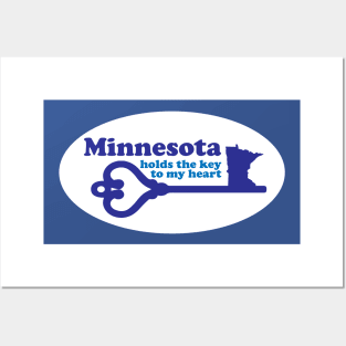 Minnesota Holds The Key To My Heart Posters and Art